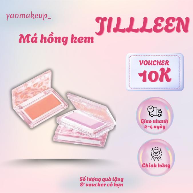 JILL LEEN Phấn Má Hồng dạng kem Sáng Lâu Dưỡng Ẩm Tự Nhiên Và Thân Thiện Với Làn Da Chính Hãng Cosmetic Nữ Trang Điểm Mỹ Phẩm Women
