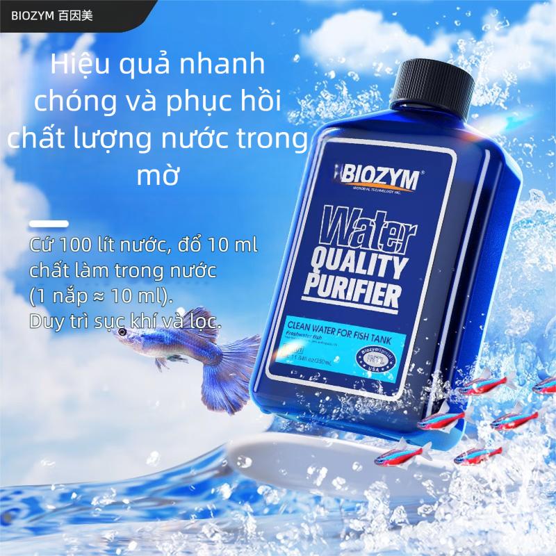 Máy làm rõ bể cá BIOZYM【Chính Hãng , Chế Phẩm Lọc Nước Hồ Cá Tức Thì - Tạo Hồ Không Khí Trong Vắt, Nuôi Cá Khỏe | Bí Quyết Nuôi Cá Cảnh Đỉnh Cao- Tạo Hồ Khí Trong Vắt Chỉ 2 Giờ | An Toàn Cho Cá & Cây Thủy Sinh