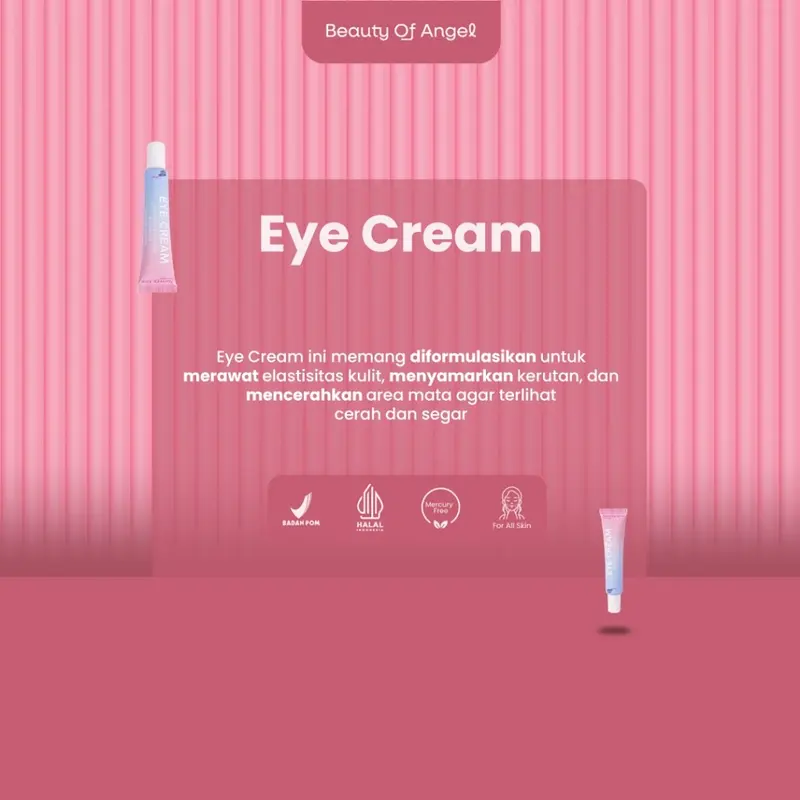 Beauty of Angel - Eye Cream - Brightening Eye Cream | Menyamarkan Kerutan dan Mencerahkan Kulit Area Mata - 15ml 2