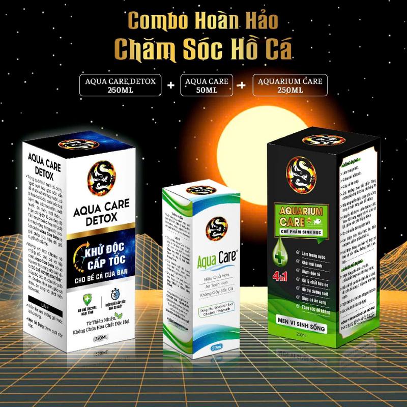  Aqua Care Detox Khử Clo Bể Cá Khử Phèn NH3 No2 & Kim Loại Nặng 