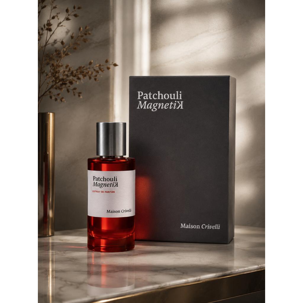 Maison Crivelli - Patchouli Magnetik Extrait 50ML — perfume de nicho Amadeirado original e importado na Elite Perfumes Brasil