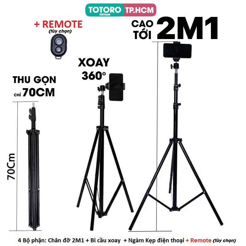  Chân đế đỡ điện thoại Livestream Tripod 3 chân TLS 2M1 - Gậy chụp ảnh - Giá đỡ Quay Phim Video hợp kim Xoay 360 độ 