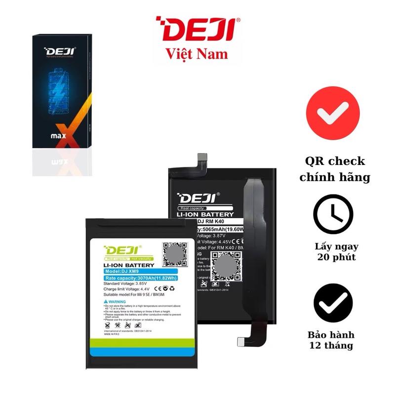 Pin Deji For Xiaomi Redmi | Redmi Note Full Dòng 4 | 5 | 6 | 7 | 8 | 9 |10 | 11 | 12 | 13 Chính Hãng Bảo Hành 12 Tháng