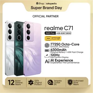 [LIVE EXCLUSIVE] realme C71 4GB+8GB*|128GB | 6300mAh Massive Battery & 45W Fast Charge | 120Hz Eye Comfort Display | AI Experience | NFC