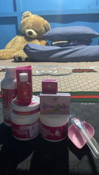 Product Review of Bundle Isi 5 Misonells Hb booster 250gr & Bleaching Licorice+Aha Bodyserum from C**i 1