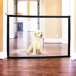 Pagar Jaring Penghalang Binatang Keselamatan Bayi Portable Pet Mesh Fence Magic Gate