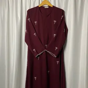 Gamis Syar’i Naura Dress Muslim Dewasa Abaya Wanita Pita Coquette Bordir Premium