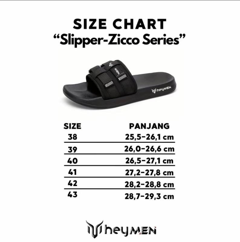 Sendal Selop Kekinian Pria 2025 Warna Hitam Size 39-43 dengan Karet - Shoes Sandal 5