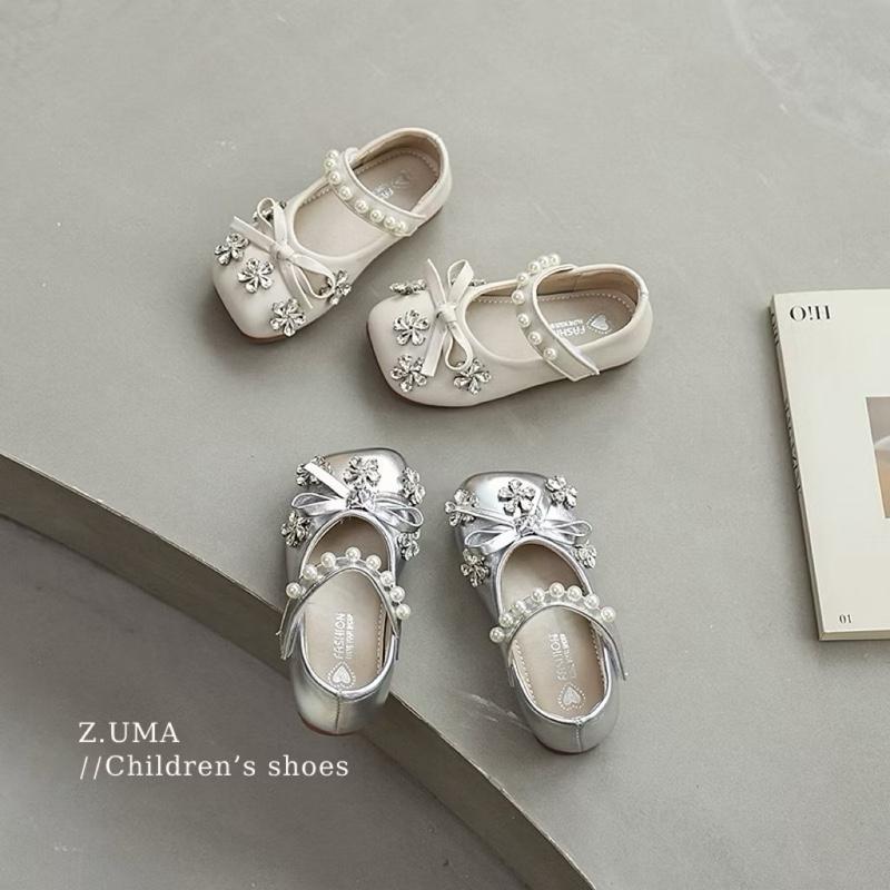 Giày búp bê, giày bệt đính đá cho bé gái siêu bền đẹp