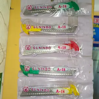 GUNINDO CUTTER PISAU SEBAGUNA PER PCS PEMOTONG KERTAS MURAH BAGUS BERKUALITAS KATER