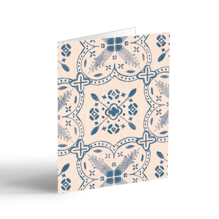 Gambar Capricorn Design Kartu Ucapan Aesthetic Vintage Blue | Greeting Card Everyday Motif Batik Mewah & Elegan - CB009 dari Capricorn Design Kota Tangerang Selatan Tokopedia