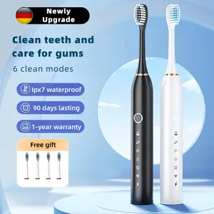 Electric Toothbrush Rechargeable Ultrasonic 5 Modes  Cleaning teeth Sikat Gigi Elektrik Dewasa Waterproof