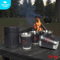 Gambar One Two Cups Set Gelas Camping Stainless Steel Travel Mug 70ml 4 PCS - MCY-66 dari One Two Cups Official Store Kota Administrasi Jakarta Barat 2 Tokopedia