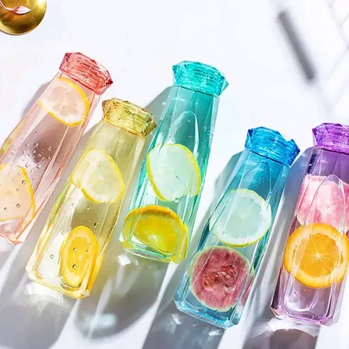 B ( B108 ) BOTOL MINUM KACA DIAMOND CRYSTALL 450ML