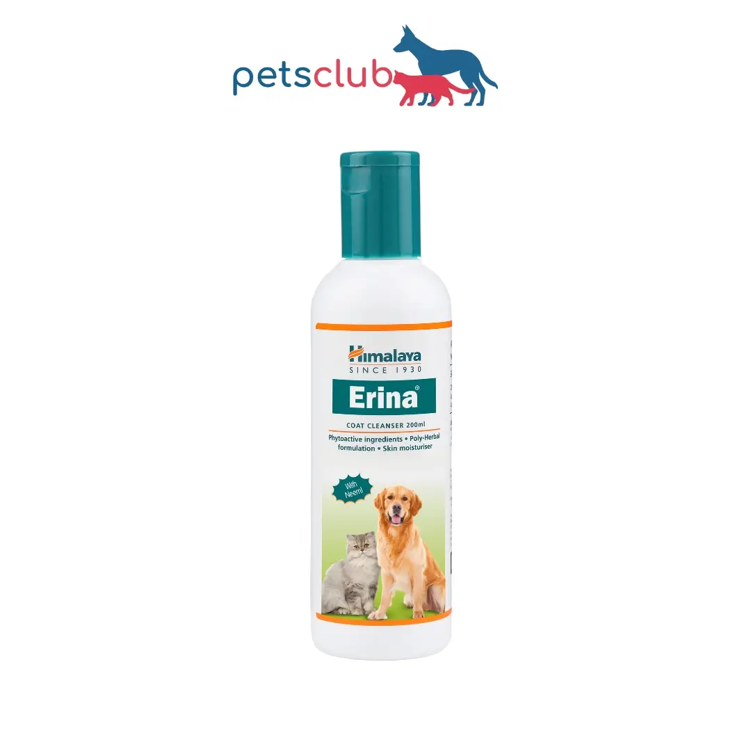 Himalaya -  Erina Coat Cleanser (Antibacterial & Antidandruff) for Cats and Dogs 200ml