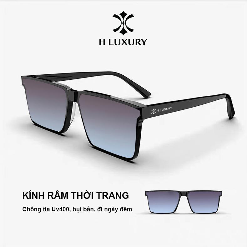 [Hluxury] Kính Thời Trang Gradient V2ĐB - Mắt Kính nam nữ Eyewear Form Chữ Nhật Cho Nam Nữ - Mắt Kính Thời Trang Nam Nữ Dạng Mới