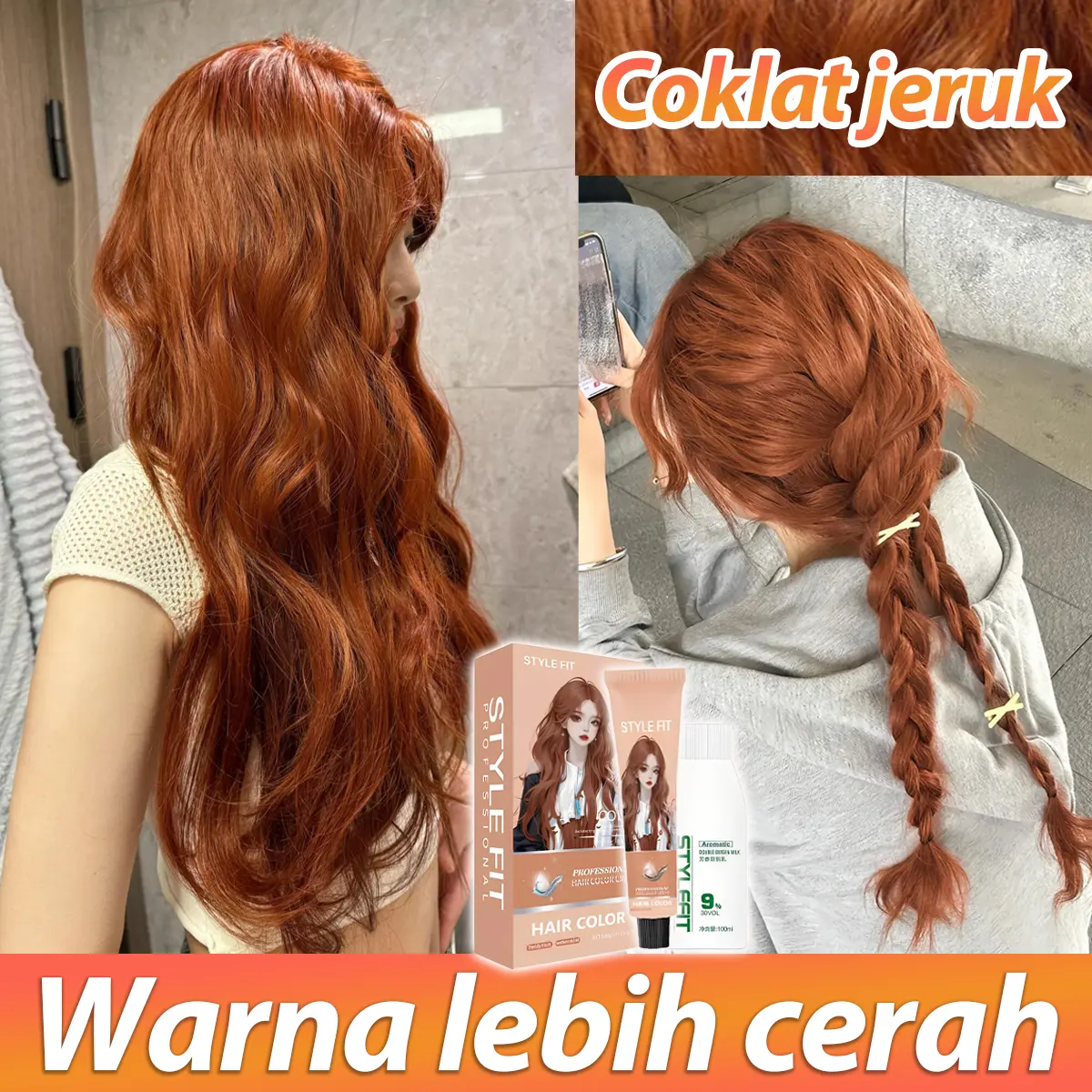 Coklat jeruk （Warna idol/ST43）