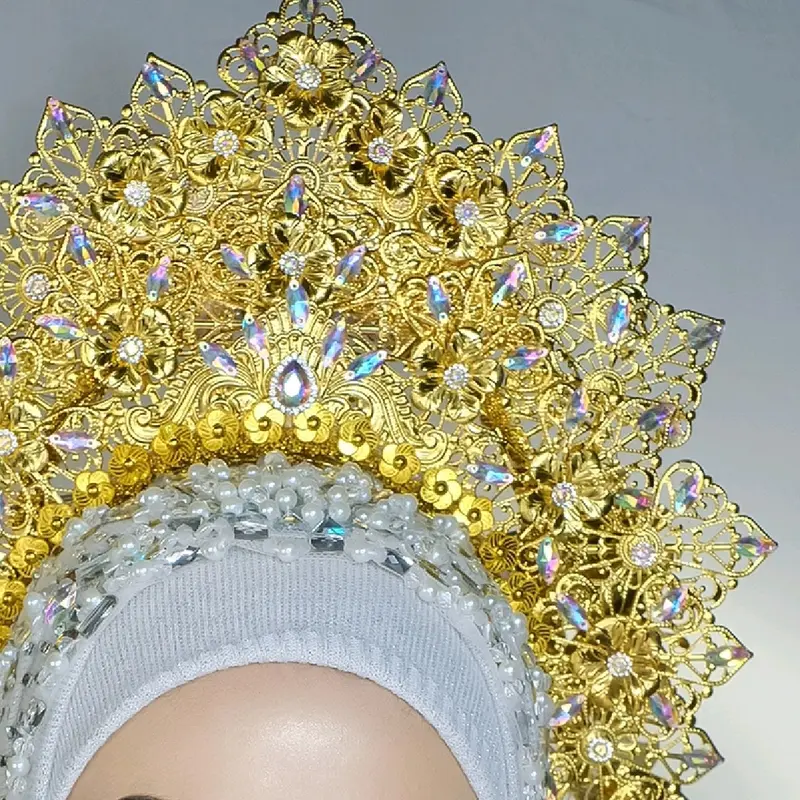 Bando sunting Mahkota emas Pelapisan Logam (PO) 2