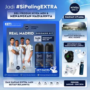(PAKET HEMAT ISI 2) NIVEA MEN Deodorant Antiperspirant Roll On Deep Espresso 50ml - Deodoran pria melawan bakteri keringat bau badan dengan wangi kopi parfum premium menjaga ketiak kering segar seharian - Black charcoal