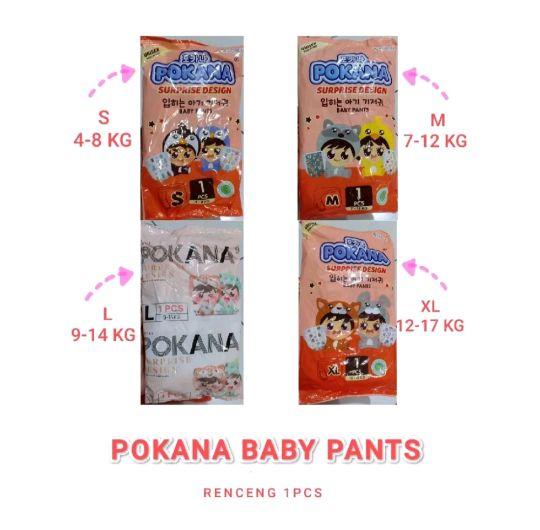 Pokana Pampers Celana Bayi Renceng 6pcs Unisex - Surprise Design