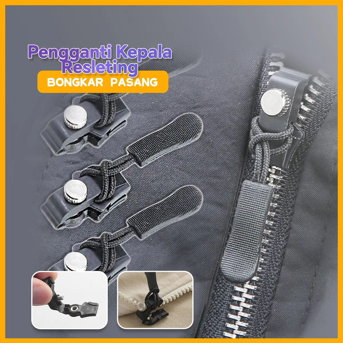 Zip Repairer ritsleting yang dapat dilepas kepala ritsleting jaket koper pakaian sepatu dan sepatu bot kunci ritsleting pengganti rumah tanpa alat