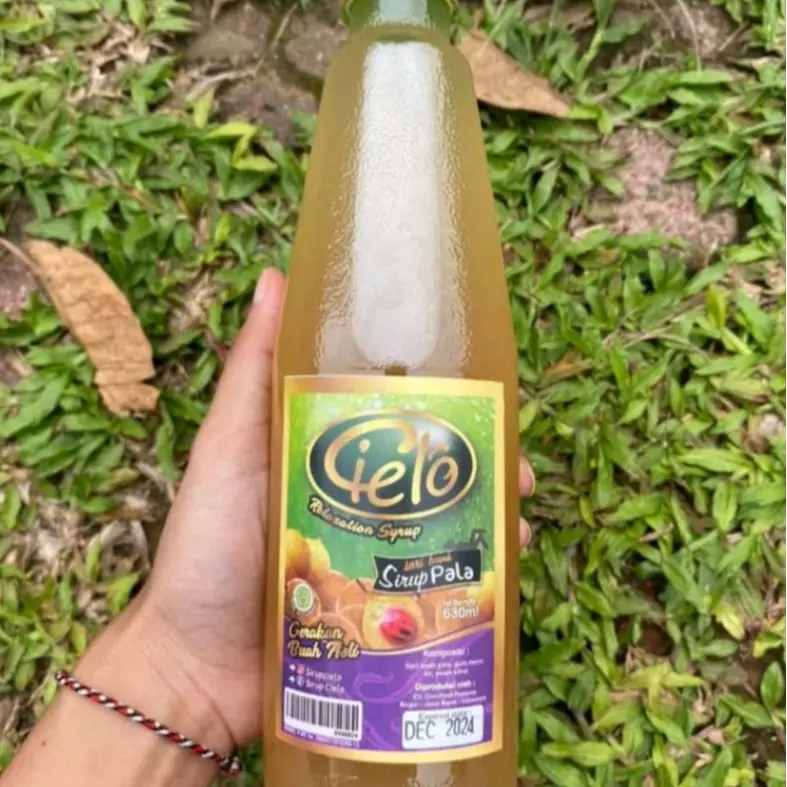 Cielo Sirup Buah Pala Isi 630 ml Dengan Gula Asli Oleh Oleh Kota Bogor (Packing DUS) Mangga 7