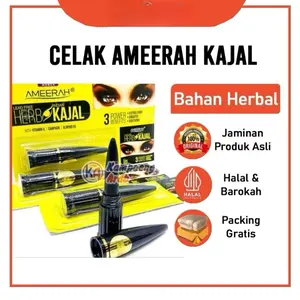 Celak mata KAJAL AMEERAH/ Celak mata arab extra herbal mint dan vit E