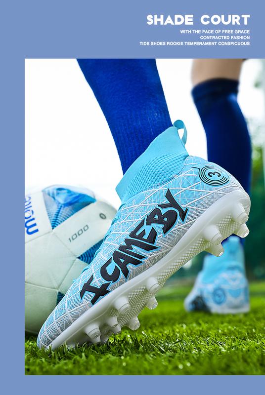 Product Introduction of and Shoe Size [Patent] Dragon Year Cross-Border New Subversion Long Nail Broken Nail Football Shoes 31-48 19