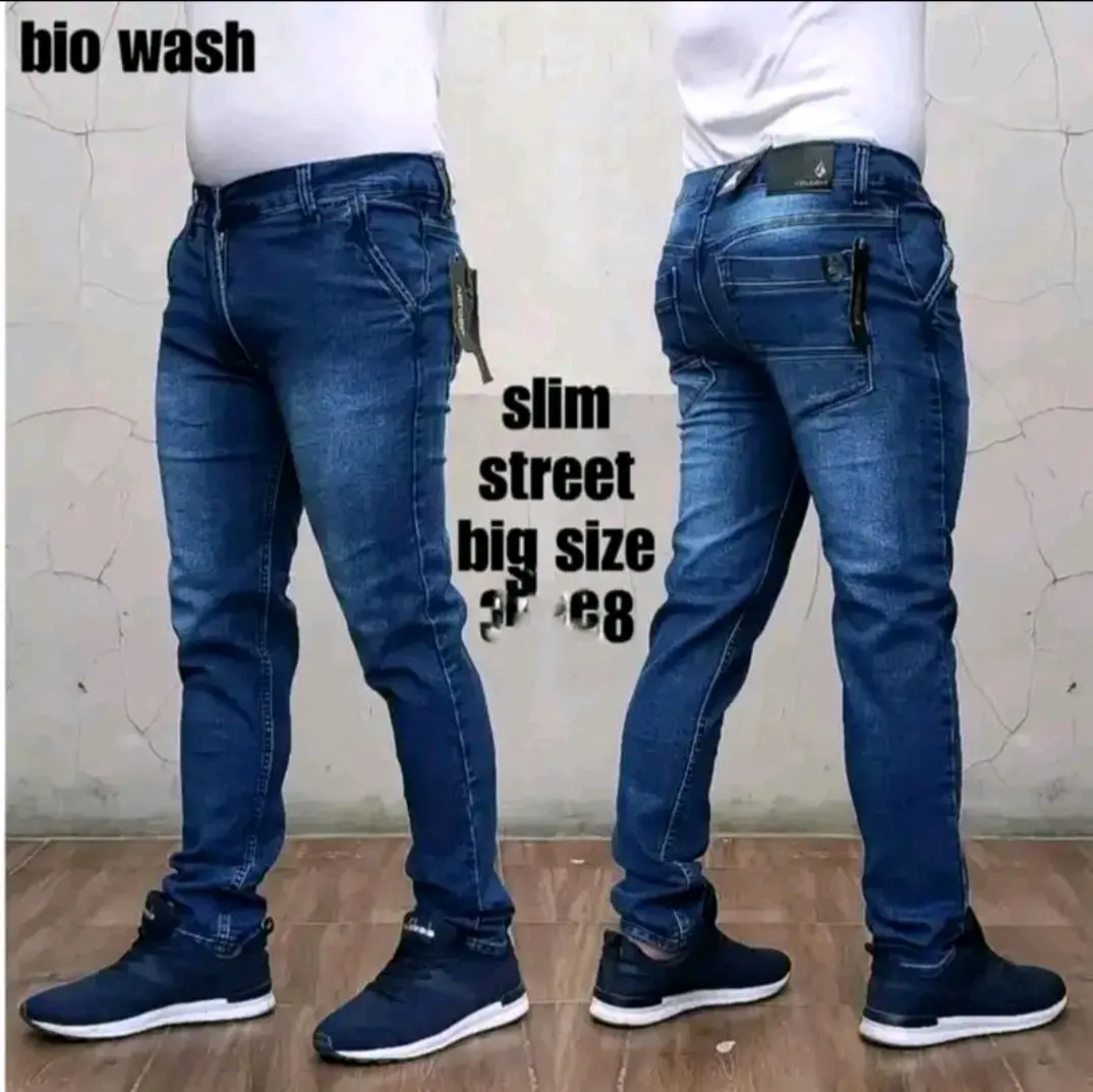 Celana Jeans Denim Pria Slimfit Cowok - celana jeans panjang pria pensil skinny navy Dewasa