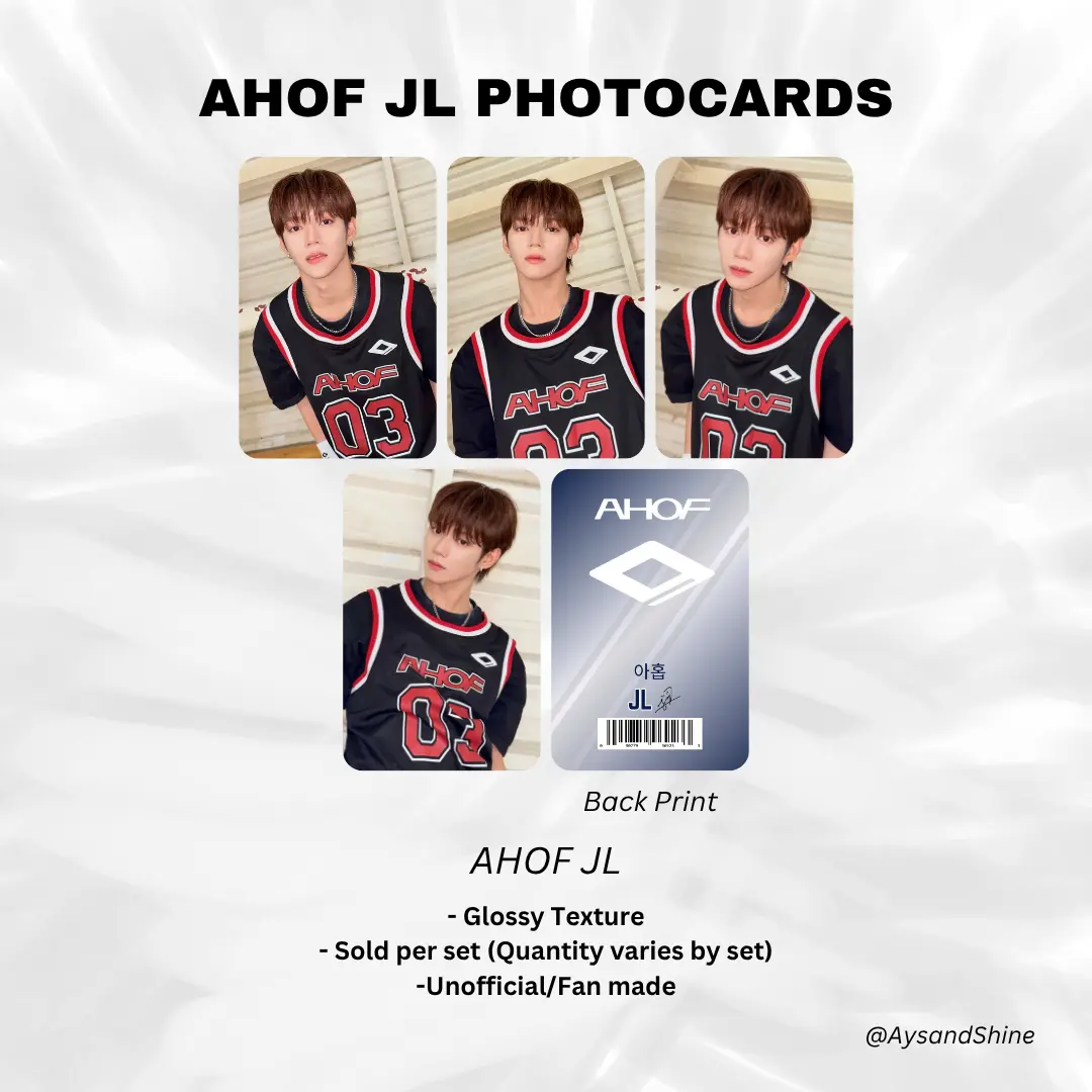 AHOF JL Photocards (JL, Steven, Shuaibo, Juwon, Jeongwoo, Chih En