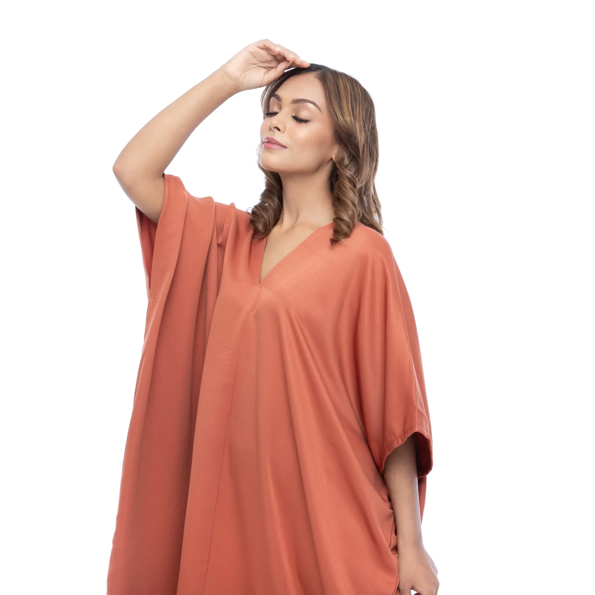 Naezily V Neck Kaftan Dress