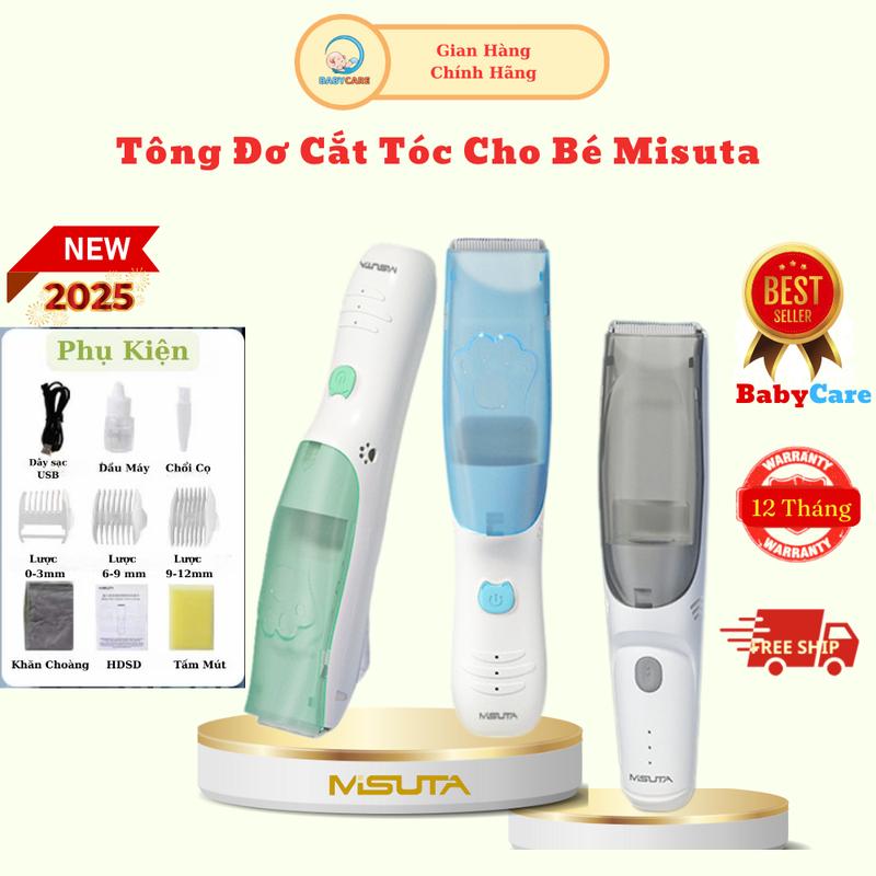  Tông Đơ Cắt Tóc Cho Bé MISUTA Tông Đơ Cắt Tóc Cao Cấp Cho Bé Và Gia Đình Có Động Cơ Kép Lực Hút Tóc Mạnh Voi 