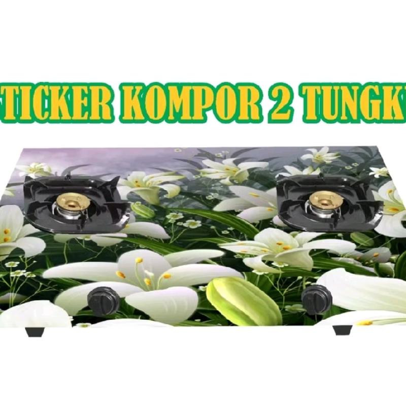 wallpaper Stiker kompor gas 2 tungku 1