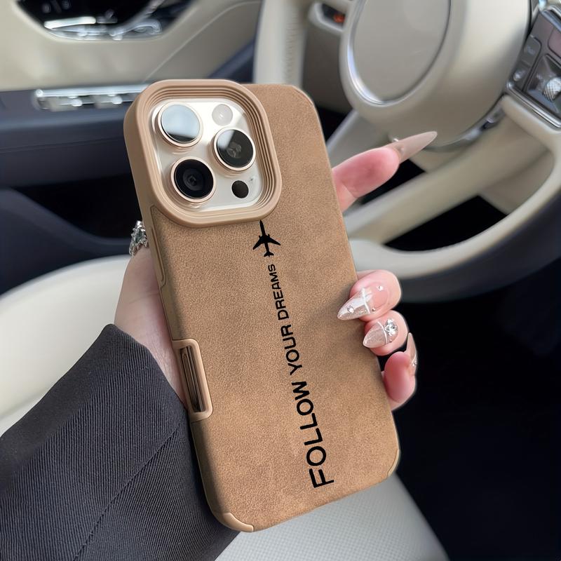 Ốp Điện Thoại, Dreamliner Tiếng Anh, Tương Thích Với iPhone 11, 12, 13, 14, 15, 16, Pro Max, Xs Max, XR, X, XS, Chất Liệu Silicon, Thiết Kế Đơn Giản, Chống Sốc, Chất Liệu Da Lộn, Ốp Bảo Vệ