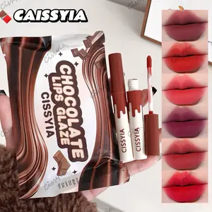 【COD】CISSYIA 6PCS Set Lipstik Matte Cokelat - Set Lipstik Matte Tahan Lama, Tahan Air, Tidak Mudah Pudar, Tekstur Matte Lembut, Mudah Diaplikasikan, Tidak Lengket, Cocok untuk Penggunaan Sehari-hari, Ramah Pemula.