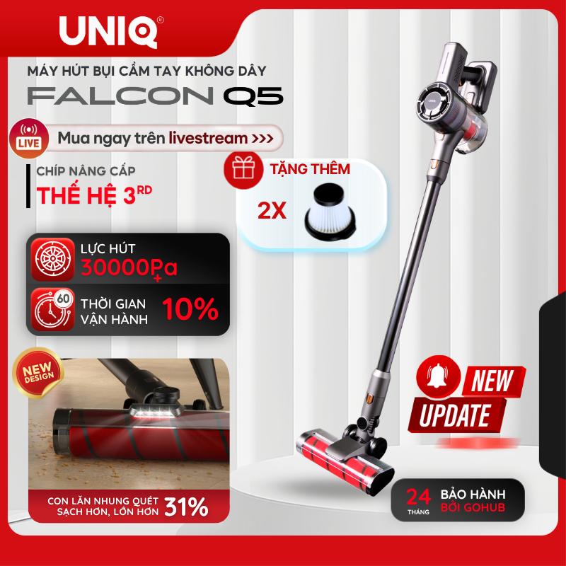Máy hút bụi cầm tay không dây UNIQ Falcon Q5 cây hút bụi lau nhà mini gia đình…