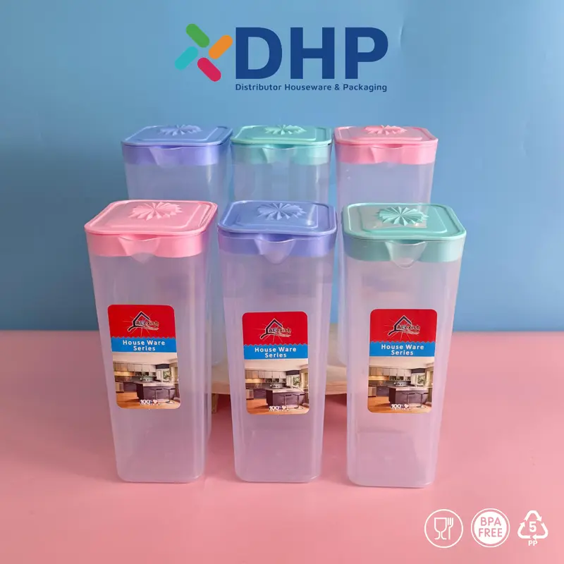 [ALX] Botol Air Kulkas (1 Liter) Water Jug Utsuri Tempat Air Minum 1000ml Plastik MURAH MERIAH Tahan Lama Tidak Mudah Pecah 3