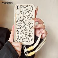 Gambar YWSBFID Casing Hp untuk Xiaomi Redmi 9A 9I Case Pola Kucing kartun Kasing Anti-Sidik Jari Silikon Kasus Lembut Tali gantung Casing - Gaya1, Redmi 9A dari YWSBFID MALL Kab. Tangerang 4 Tokopedia
