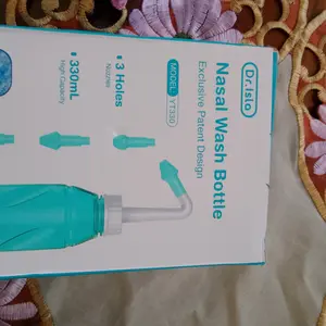 Dr.isla&Airuidu YT330 Nasal Spray Neti Pot Waterpulse Nasal Wash Spray Nasal Irrigator Cuci Hidung 330ml Rinse Nose Avoid Sinusitis Rhinitis Treatment Health CareNasal Wash Nose For Adults Children Nose Wash sinus cleaner Cleaning nasal cavity