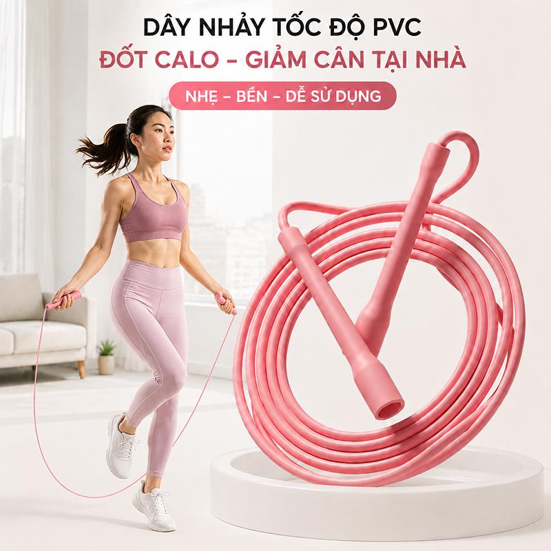 Dây Nhảy Thể Dục Tập Gym Điều Chỉnh Chiều Dài Dụng Cụ Tập Luyện Giảm Cân Tại Nhà