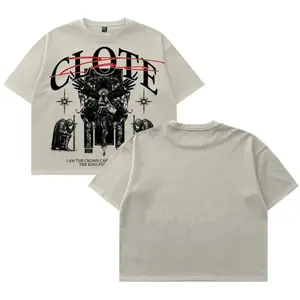 Studio NEW TIDE Kaos Boxy Crop Oversized - Katun 20s Unisex