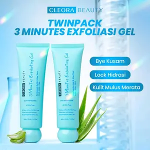 [LEBIH HEMAT] Twinpack Cleora Beauty 3 Minutes Exfoliating Gel 50 ml