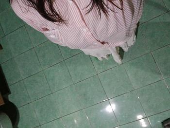 Product Review of Lulu blouse strip salur premium LD 110 120 130 140 kemeja crop jumbo from s**a 1