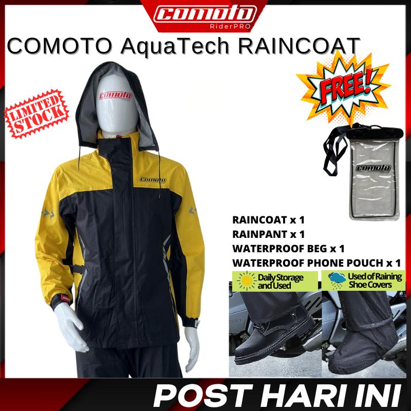 COMOTO Premium Aqua Tech Series Raincoat Hidden Boot Cover Rain ...