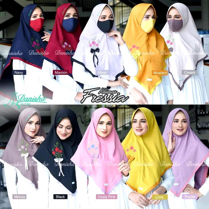 Jilbab Syari Khimar Fressia By Danisha Hijab 2