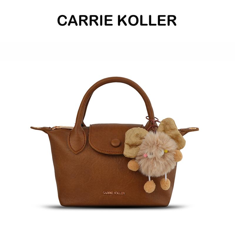 【CARRIEKOLLER】 Tas Selempang Retro Wanita Tas Bahu PU Women's Shoulder Bag