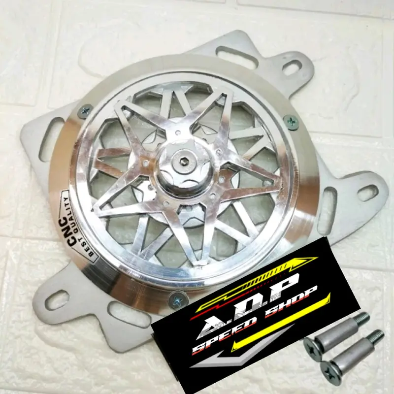 Cover Radiator set spiner motif bintang CNC Vario 125 150 PCX 150 ADV 150 set baut Engine Motor 4