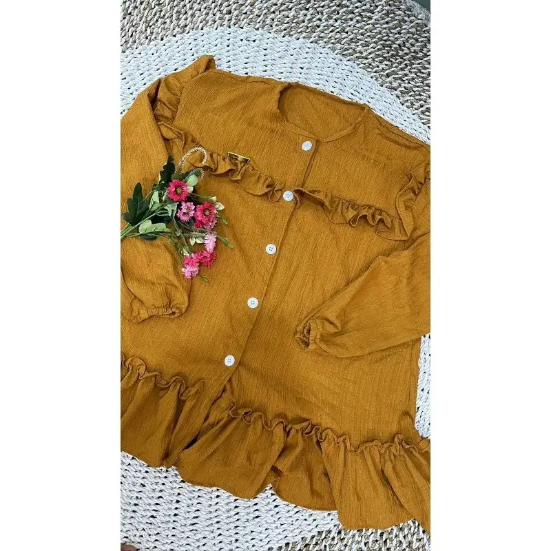 BLOUSE RUMBAI LADY CRUSH OVER SIZE Wanita 6