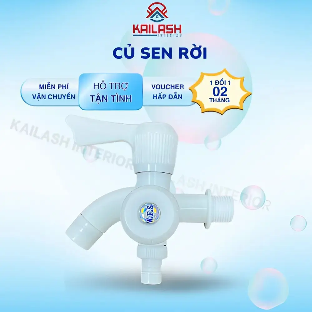 Củ sen rời nhựa ABS cao cấp hạn chế đóng phèn 1 đổi 1 trong vòng 2 tháng - KAILAS INTERIOR