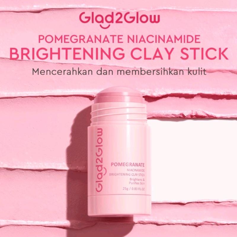 GLAd2Glow pomegranate niacinamide brigthtening clay stick mugwort acne clay mask stick 3